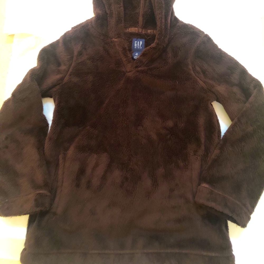GapKids Girl’s Brown Faux Fur Pullover Hoodie